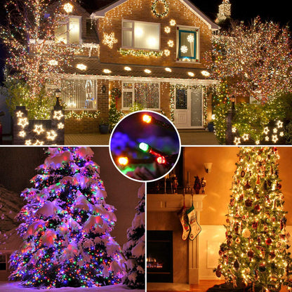 Brizled Color Changing Christmas Lights, 65.67ft 200 LED Cool White & Multicolor Christmas Lights, 11 Modes Remote Dimmable 29V Safe Adapter Outdoor Christmas Tree Lights String for Xmas Party Tree